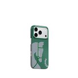 Blueo Steed Woven Iphone 17 Pro Aramid Fiber Magsafe Uyumlu Yeşil Telefon Kılıfı
