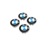 BLUEOTO Bmw E46 Jant Göbeği Kabartmalı Göbek Dış Çapı 6.8 Mm (4'lü Set)