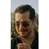 BluePepper EŞREF TEK MODEL GÜNEŞ GÖZLÜĞÜ SİYAH SAP - SİYAH CAM - UV400 KORUMALI - 55 EKARTMAN