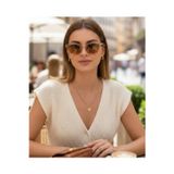 BluePepper Güneş Gözlüğü Soft Renk Trend Model Nude Çerçeve Kahve Cam Renk 53 Ekartman