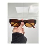 BluePepper Pradix Brown Güneş Gözlüğü Cateye Kahve Cam Renkli