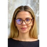 BluePepper Talia Leopar Mavi Işık Filtreli Ekran Gözlüğü - Küçük Yüzler İçin Uygun-Optik Uyumlu Camları Değişir