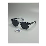 BluePepper Vega Model Zebra Desen Güneş Gözlüğü Wayfarer Siyah Cam Renkli