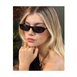 BluePepper YİVLOR SİYAH GÜNEŞ GÖZLÜĞÜ İnce Cateye Çerçeve 53 ekartman