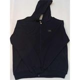 Blues Moda Massi Koyu Gri Kapşonlu Polar Hırka Yumuşak Kumaş ve Büyük Beden Rahatlık Sağlar - Lacivert - 6XL