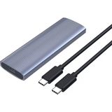 Bluesery BS-M222 USB 3.1 Type-C To Pcı-E Express Nvme SSD M.2 M-Key Hard Disk Kutusu - Siyah - Gri