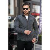 Bluesmoda Hakim Yaka Kapitone Gizli Kapüşon İçi Peluş Mont