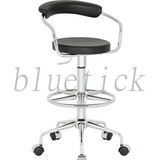 Bluetick Meta 2022 Bar Sandalye Tabure Fonksiyonel Ergonomik Silinebilir MT011 - Siyah - 75 cm