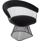 Bluetick Platner Yemek Masası Sandalyesi - Siyah