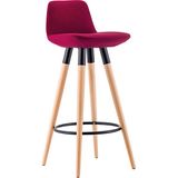 Bluetick Sive Küçük Bar Sandalyesi BLU1758 - Bordo