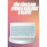 Bluetooh Wıreless Keyboard Siyah Q Klavye İos Ipad Android Windows Uyumlu Mir14213589