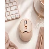 Bluetooth 2.4G Destekli Sessiz Kablosuz Mouse Şarjlı Tasarım