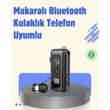 Bluetooth 5.2 Kablolu Makaralı Kulaklık | Dijital Ekran ve Titreşimli Bildirim