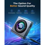 Bluetooth 5.3 Transmitter And Receiver 2 In 1 [led Screen &amp; Enhanced Dual Mics] Wireless Audio Adapter For Car/tv/home Stereo/headphone/speaker/ai - Çok Renkli