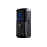 Bluetooth 5.4 Kablosuz Ses Alıcı-Verici Adaptör, LCD Ekranlı, 10 Metre Menzilli, TF Kart Destekli, Yüksek Kaliteli Ses İletimi