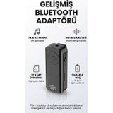 Bluetooth Adaptör 2in1 Alıcı Verici Bluetooth 5.3 Receiver Aux Wireless Araç Hoparlör Bluetooth Kiti