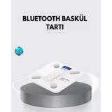 Bluetooth Akıllı Tartı - 8 Fonksiyonlu Dijital Baskül, 180 kg Kapasiteli