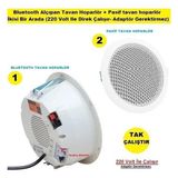 Bluetooth Alçıpan Tavan Hoparlör - Pasif Tavan Hoparlör İkisi Bir Arada