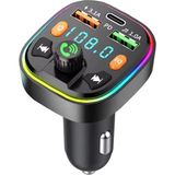 Bluetooth Araç Kiti Araç Fm Transmitter Şarj USB Typec Mp3 Pd Flash Için Uygun Çakmaklık Giri� - Genel
