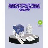 Bluetooth Bağlantılı Dinozor Yıldız Projektör Gece Lambası Uyku Yardımcısı