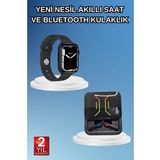 Bluetooth Bağlantılı Kablosuz Kulaklık ve Yeni Nesil Akıllı Saat 5.0 Bluetooth