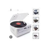 Bluetooth Cd Usb Mp3 Radyo Müzik Seti Beyaz Renk 2 Yıl Garantili Plak Çalar Hoparlör