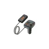 Bluetooth Fm Transmitter Araç Şarj Cihazı Çakmaklık Çoklu Usb Type-C Adaptör