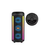 Bluetooth Hoparlör 3X3inç 40cm Stereo Effect Rgb Işık Parti Hoparlörü Speaker Karaoke Mikrofon Hediy