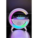 Bluetooth Hoparlör Dijital Göstergeli Wireless Şarj Rgb Işıklı - KR0025-5MN7G7 - Çok Renkli