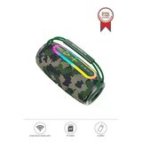 Bluetooth Hoparlör Ipx6 Kablosuz 30W Speaker Boombox680 Yeşil Kamuflaj