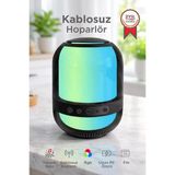 Bluetooth Hoparlör Kablosuz Taşınabilir Rgb Işıklı Tws Speaker Gts-2149 Siyah