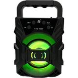Bluetooth Hoparlör LED Işıklı Fm Radyo Kablosuz Hoparlör USB Flash-Hafıza Kart Giriş Ses Bombası 1057, Teknosepetim