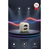 Bluetooth Hoparlör Led Işıklı Outdoor Kablosuz Speaker D79 Bej