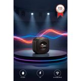 Bluetooth Hoparlör Led Işıklı Outdoor Kablosuz Speaker D79 Siyah