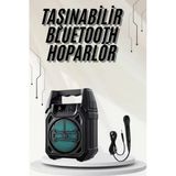 Bluetooth Hoparlör Led Işıklı Taşınabilir Kablosuz Speaker Uzun Pil Ömrü P204378s1431