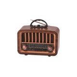 Bluetooth Hoparlör Nostaljik Radyo Kablosuz Speaker D57 Ahsap