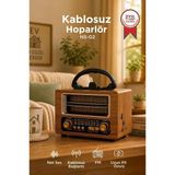 Bluetooth Hoparlör Nostaljik Radyo Speaker Ns02 Ahşap