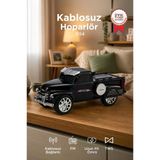 Bluetooth Hoparlör Pickup Araba Güneş Enerjili Speaker D54 Siyah