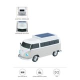 Bluetooth Hoparlör Retro Araba Vosvos Tasarımlı Solar Şarjlı Speaker D70 Beyaz