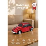 Bluetooth Hoparlör Retro Araba Voswos Usb Tf Fm Speaker D49 Kırmızı