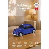 Bluetooth Hoparlör Retro Araba Voswos Usb Tf Fm Speaker D49 Mavi