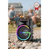 Bluetooth Hoparlör Rgb Işıklı Çift Mikrofonlu 19W Kablosuz Speaker KTS-2170 Siyah