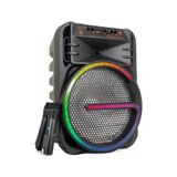 Bluetooth Hoparlör Rgb Işıklı Çift Mikrofonlu Kablosuz Speaker Kts-2170 Siyah