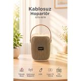 Bluetooth Hoparlör Rgb Işıklı Fm Radyo Kablosuz Taşınabilir Speaker Gts-1679