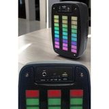 Bluetooth Hoparlör Rgb Işıklı USB Sd Kart Girişli Taşınabilir - TK002M-6VQF78 - Çok Renkli