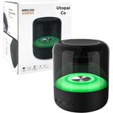 Bluetooth Hoparlör Taşınabilir Kablosuz Rgb Işıklı Kaliteli - Siyah
