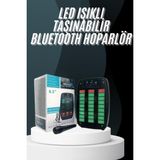 Bluetooth Hoparlör Taşınabilir Şarjlı Işıklı Büyük Boy Yüksek Ses Kaliteli - 1