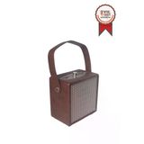 Bluetooth Hoparlör Taşınabilir Speaker Wooden Case X2 Kahverengi