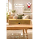 Bluetooth Hoparlör Telefon Standlı Derin Bas Usb Tf Speaker Kts-1738 Ahşap