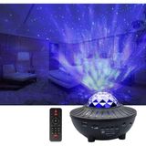 Bluetooth Hoparlörlü Lazer Işıklı Gece Lambası | Uzaktan Kumandalı Projeksiyon Disko Lambası - standart